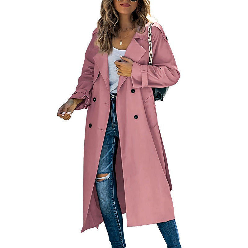 Lange dames trenchcoat voor elk seizoen – Sophie
