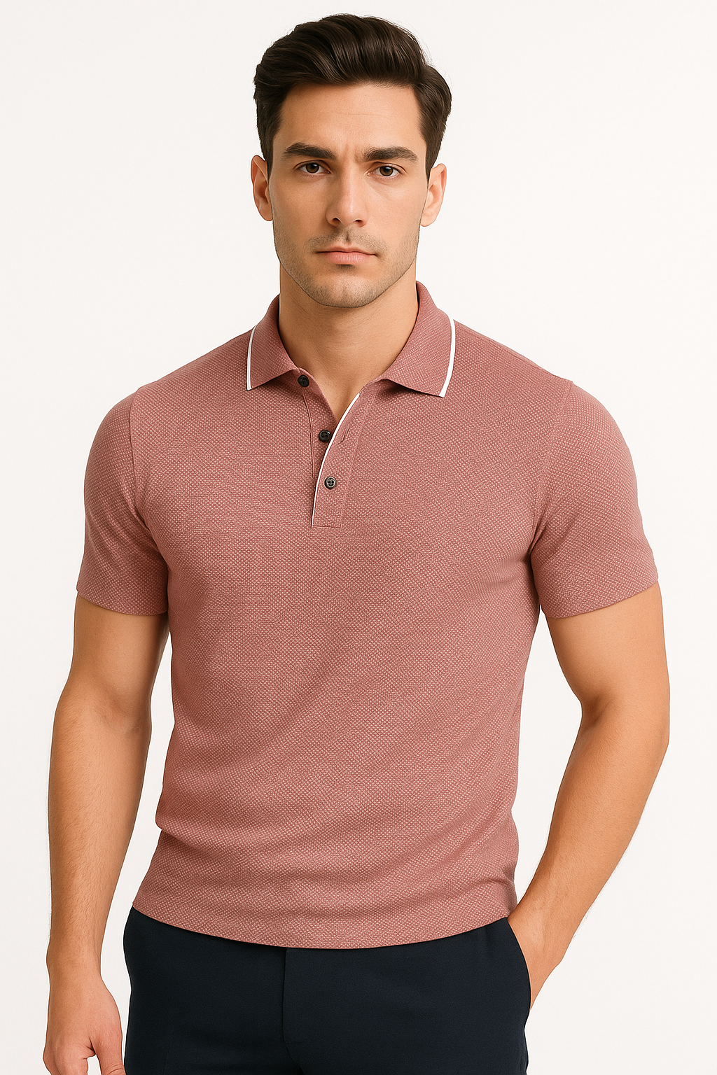 Heren Poloshirt Katoen Ademend Tijdloos – Matteo