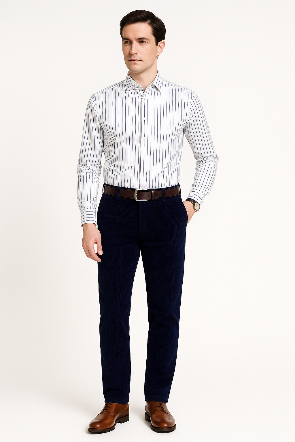 Corduroy herenbroek voor herfststijl en comfort – Adriaan