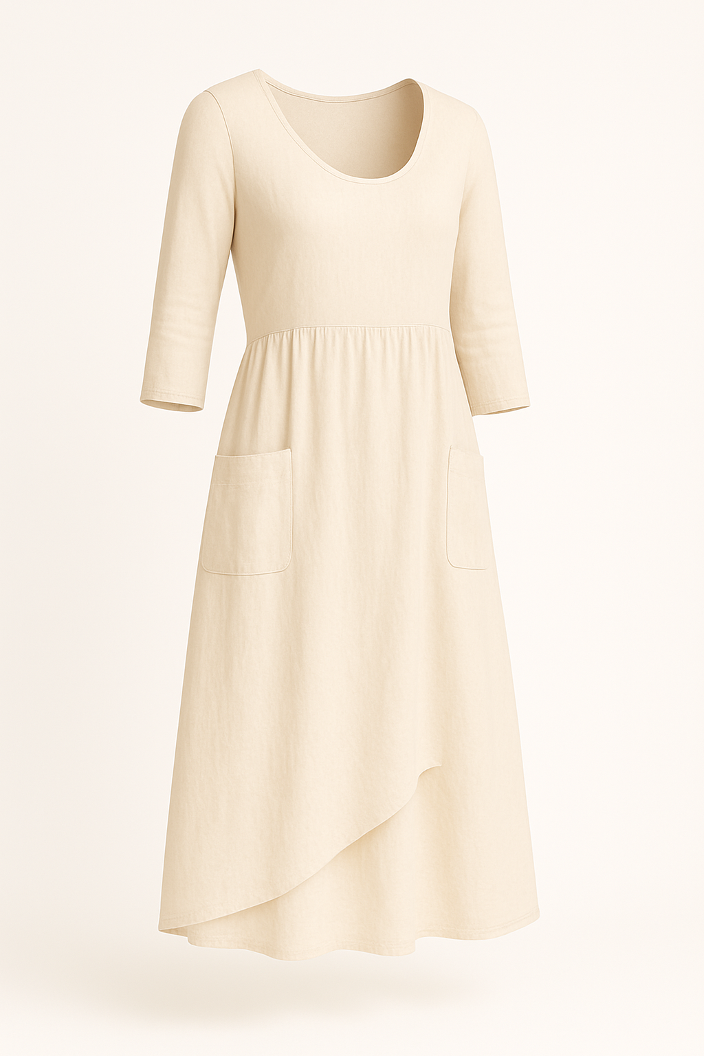 Losse maxi zomerjurk met ronde hals – Cirelle
