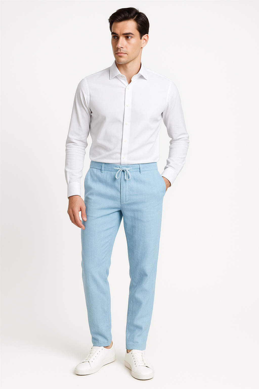 Casual herenbroek met zakken voor dagelijks comfort – Joas