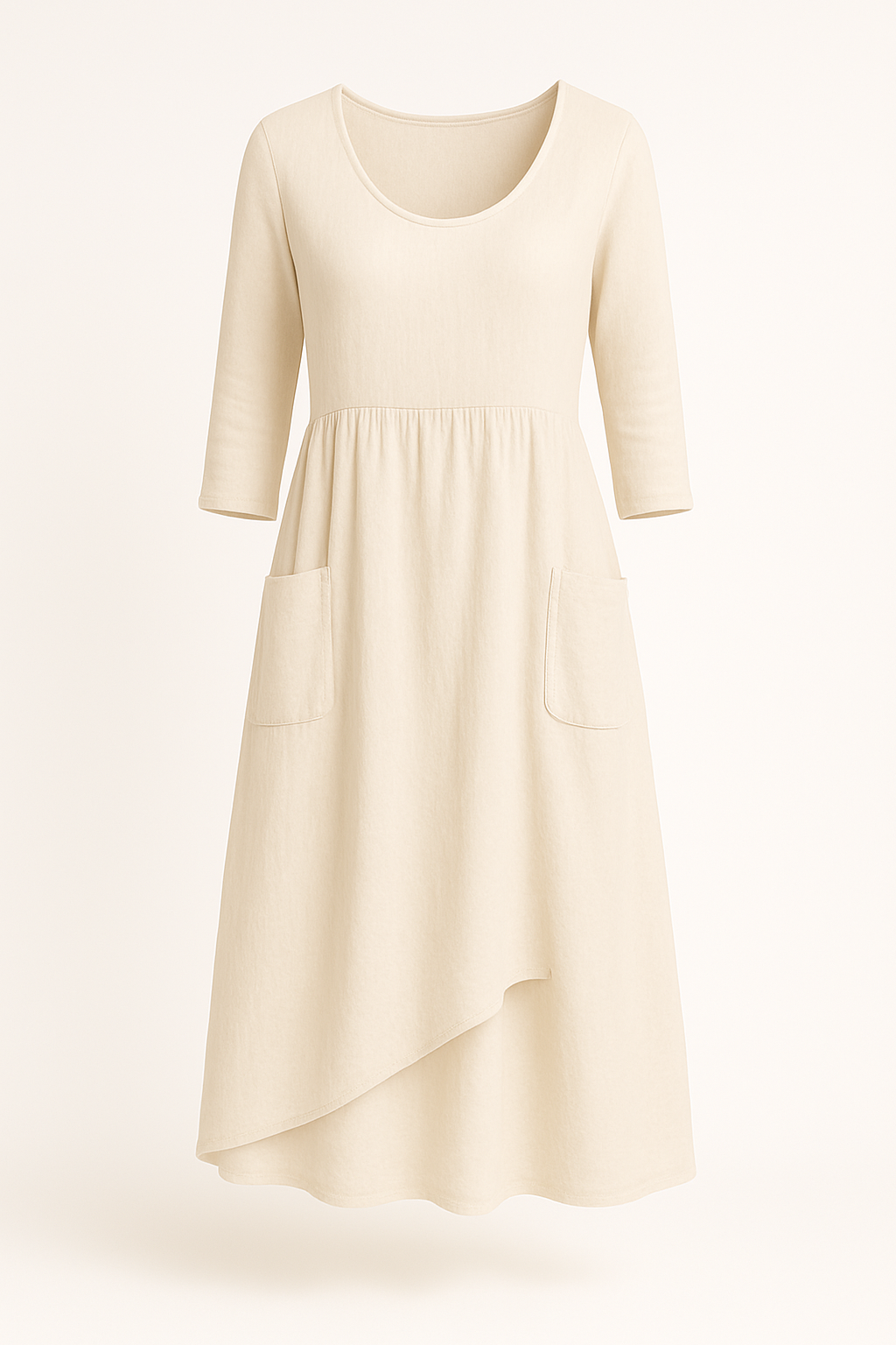 Losse maxi zomerjurk met ronde hals – Cirelle