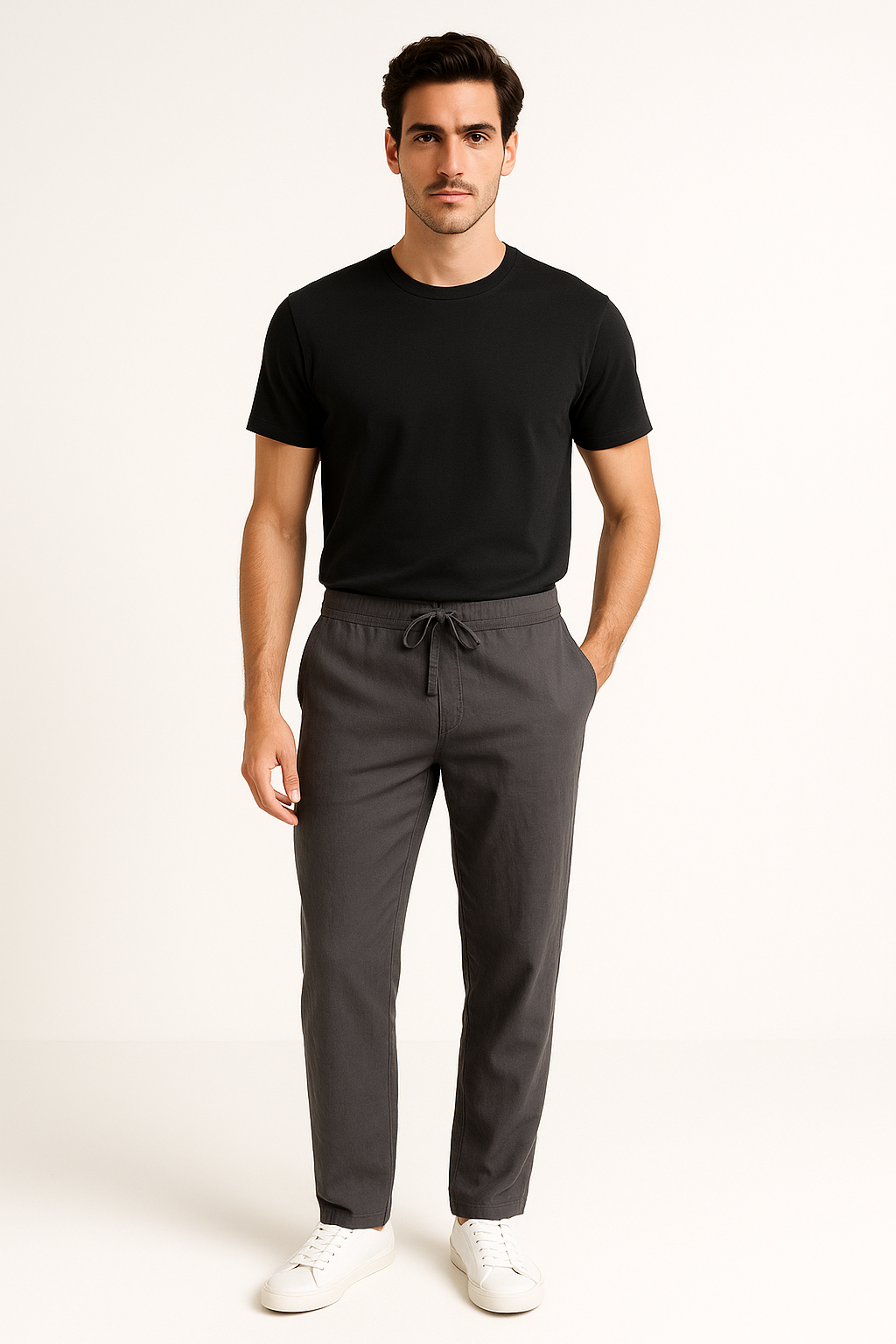 Casual herenbroek met zakken voor dagelijks comfort – Joas