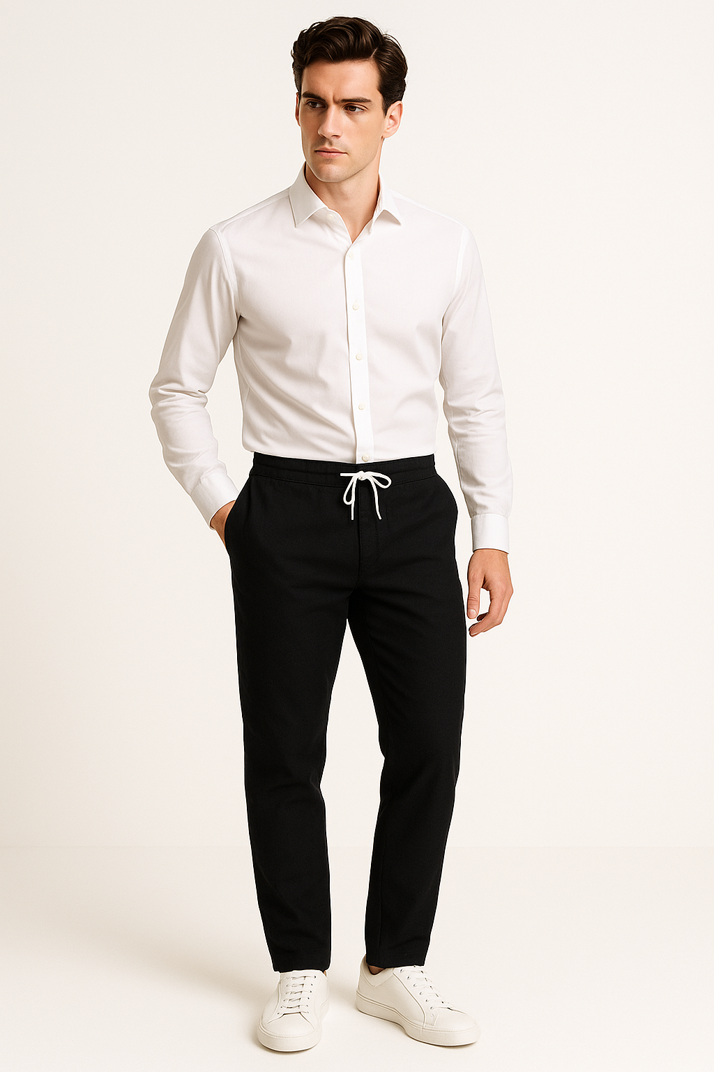 Casual herenbroek met zakken voor dagelijks comfort – Joas