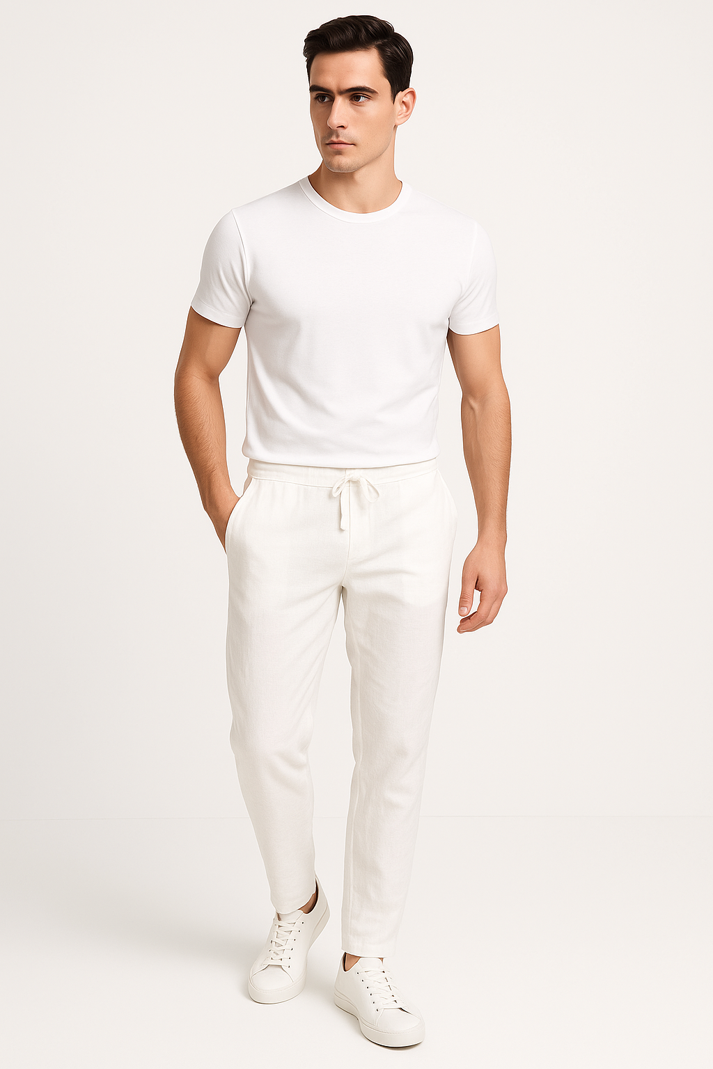 Linnen herenbroek voor zomer en lente – Jasper