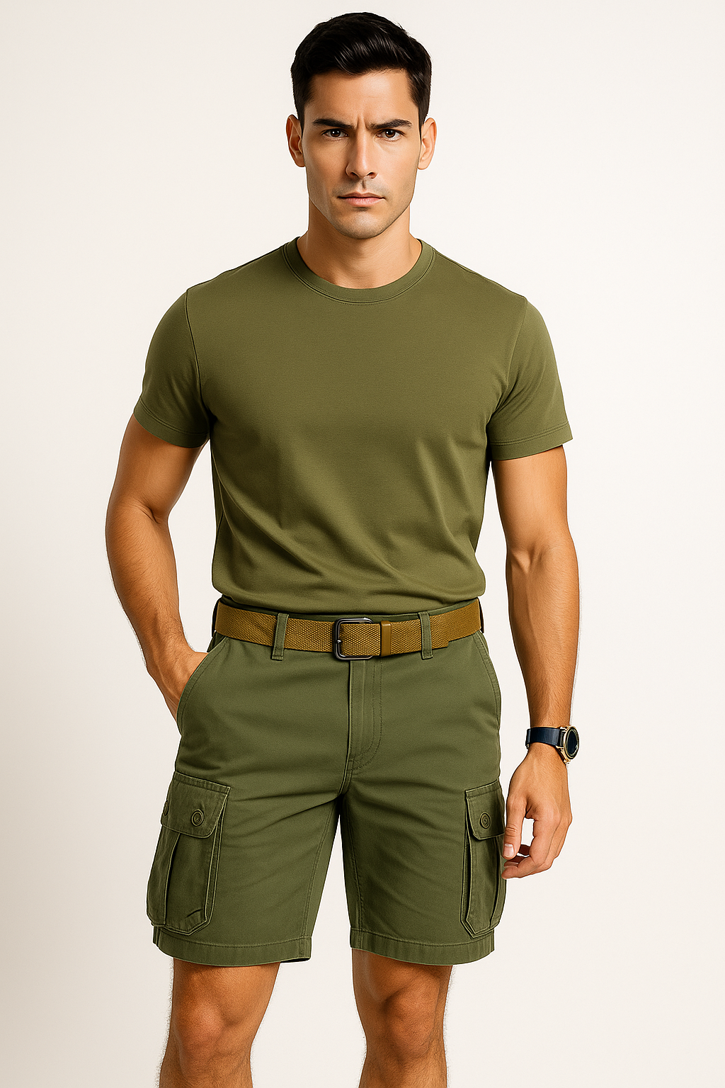 Cargo short heren met zakken voor zomerstijl – Dirk