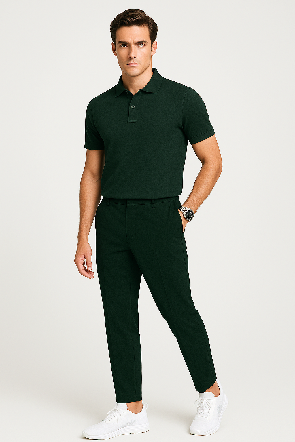 Elegante herenbroek met comfortabele pasvorm en zakken – Florian