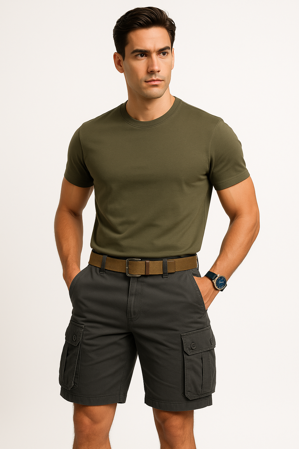 Cargo shorts voor heren met zakken en comfort – Joris