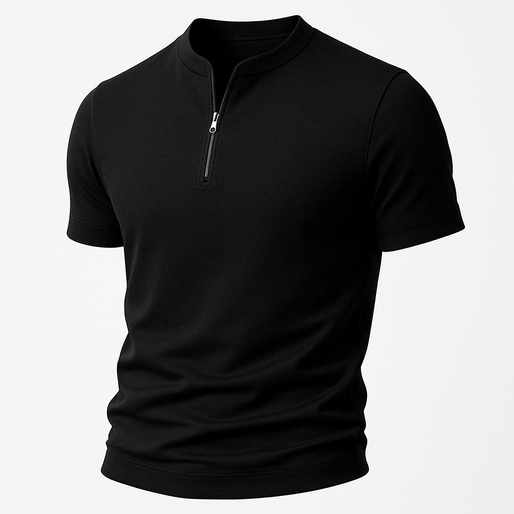 T-shirt met rits voor heren – ademend en stijlvol – Florian