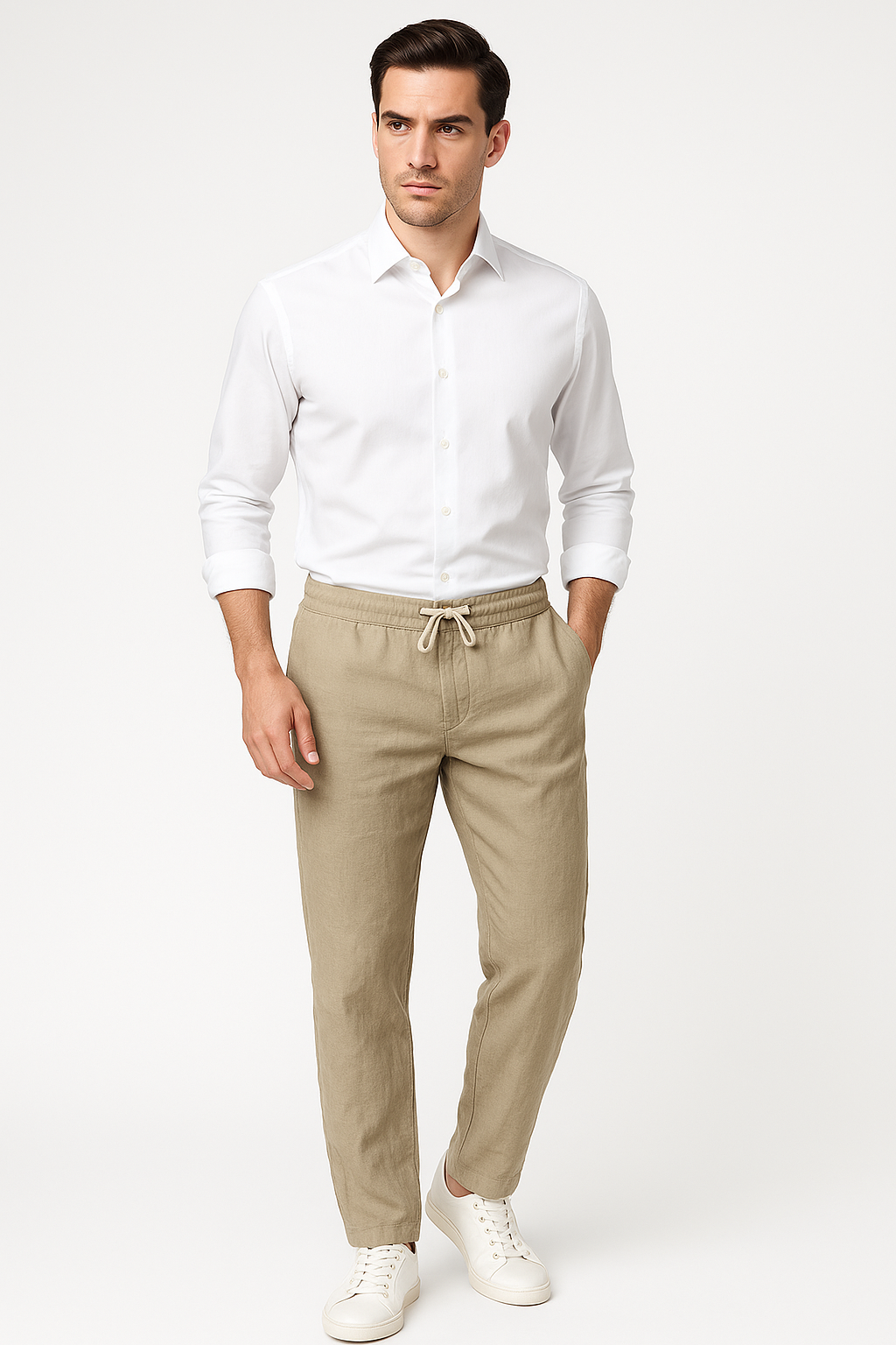Linnen herenbroek voor zomer en lente – Jasper