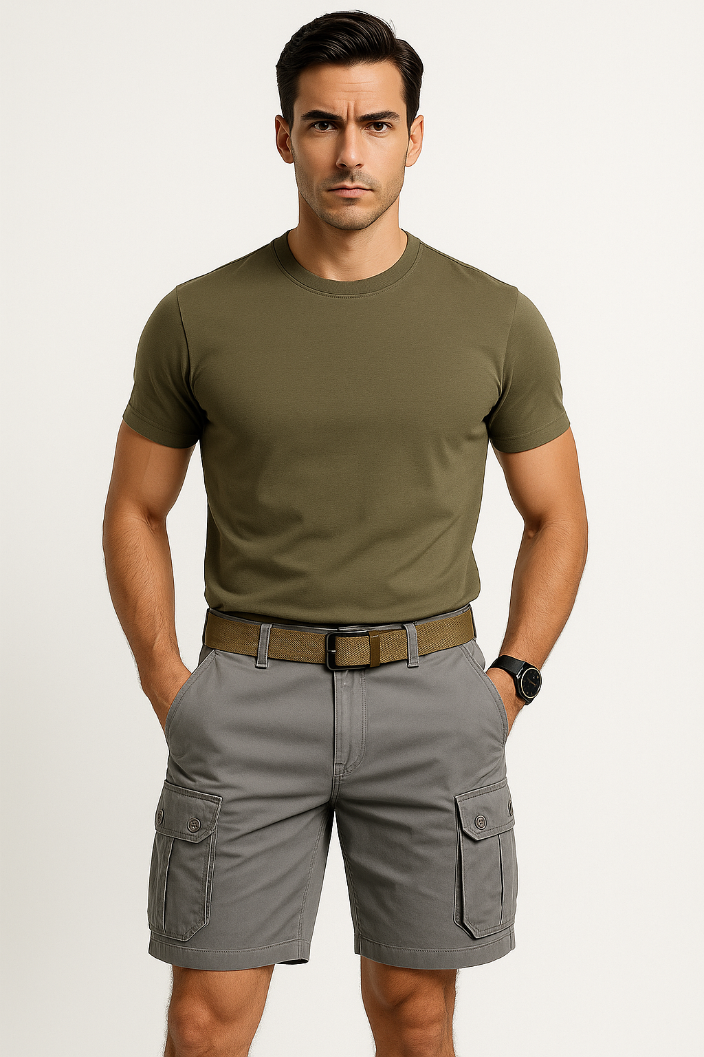 Cargo short heren met zakken voor zomerstijl – Dirk