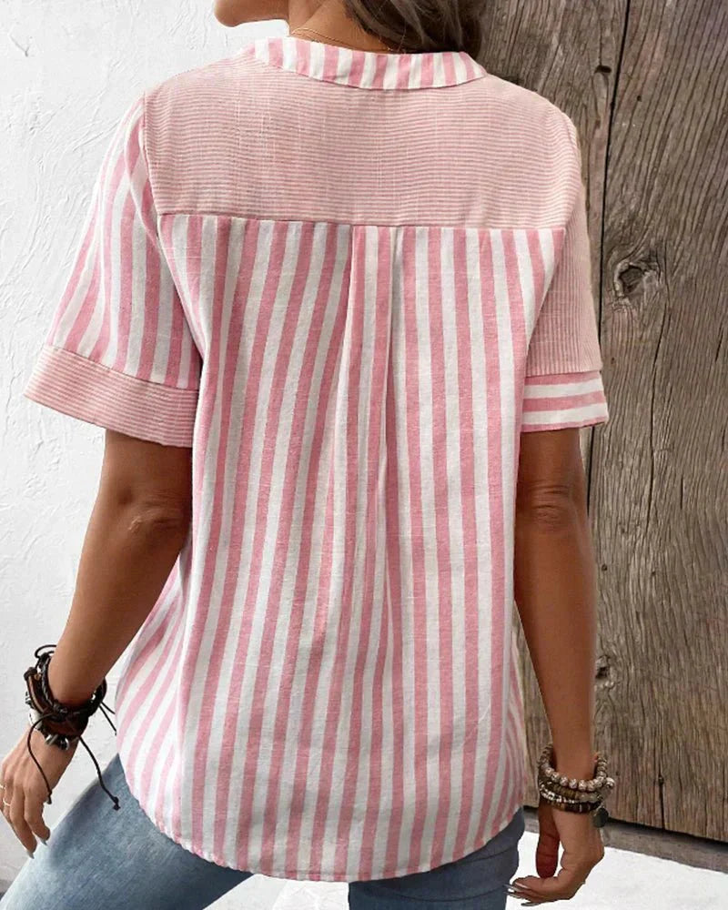 Luchtige Gestreepte Blouse voor Warme Dagen – Lilly