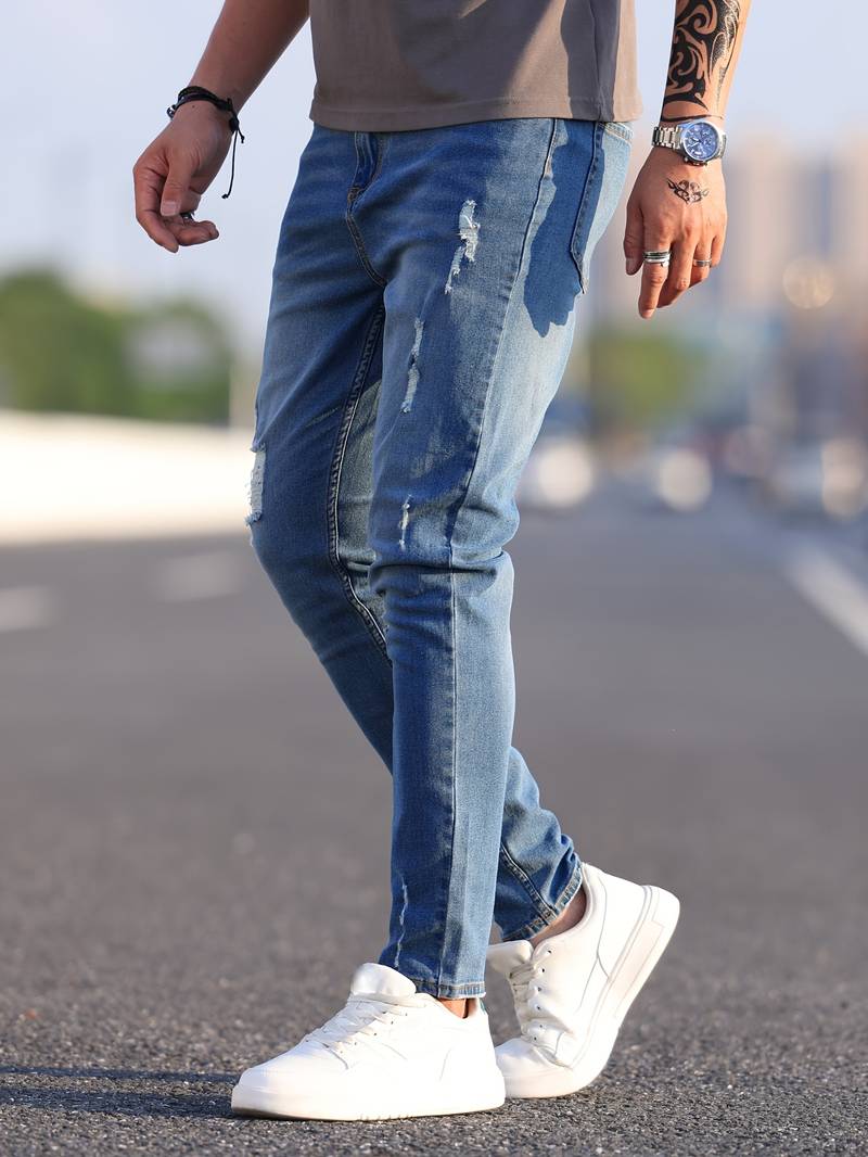 Slim Fit Jeans Heren – Stijlvolle en Comfortabele Look – Theo