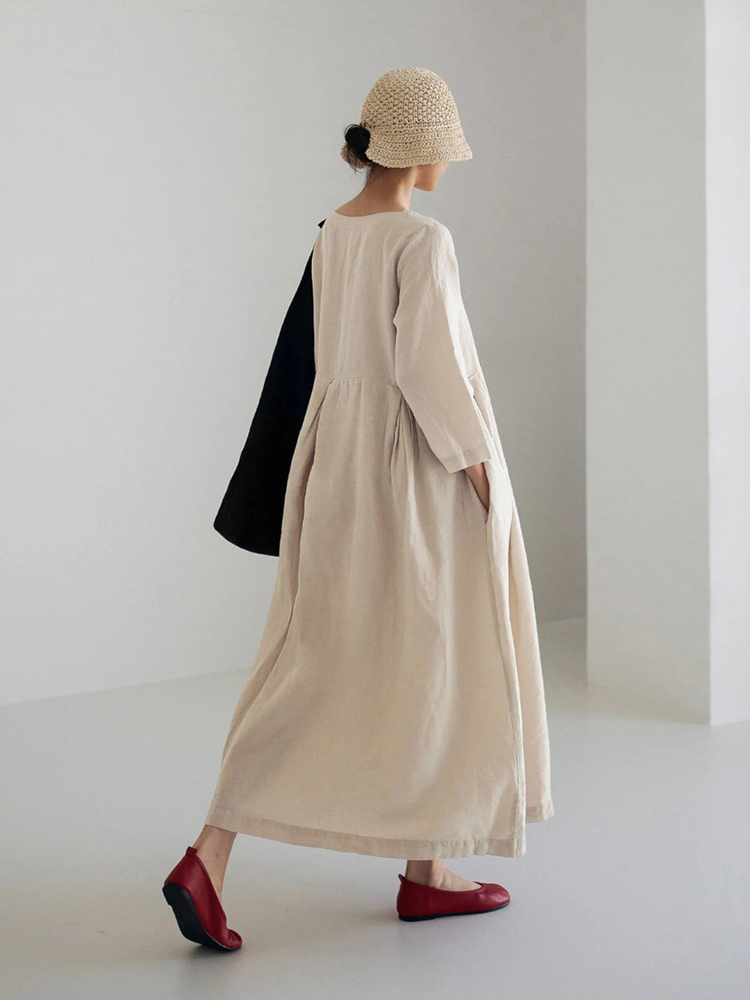 Linnen Maxi Jurk Elegant Zomercomfort Look – Nuvira