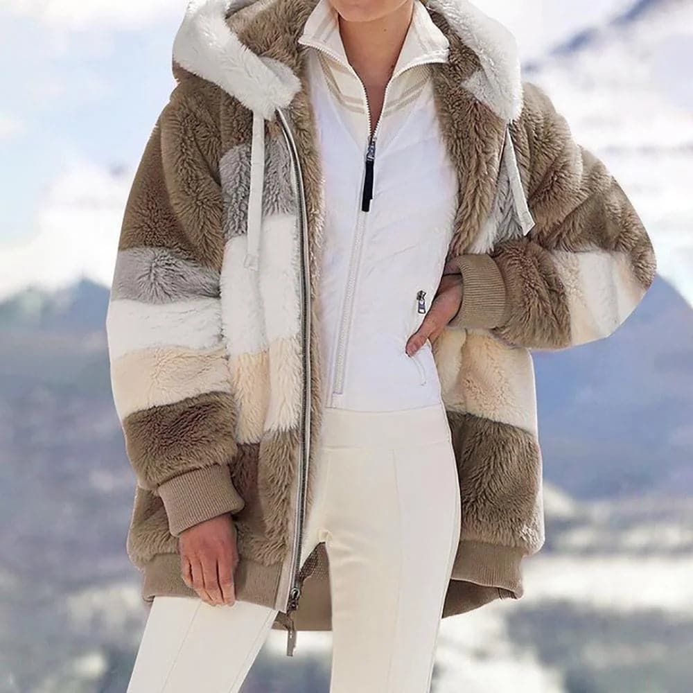 Warme oversized winterjas voor dames – Fleur