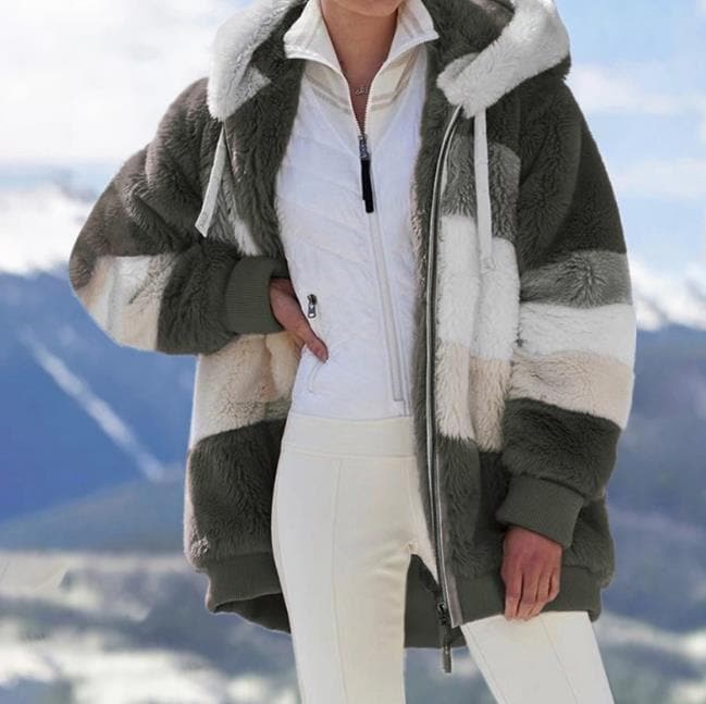 Warme oversized winterjas voor dames – Fleur
