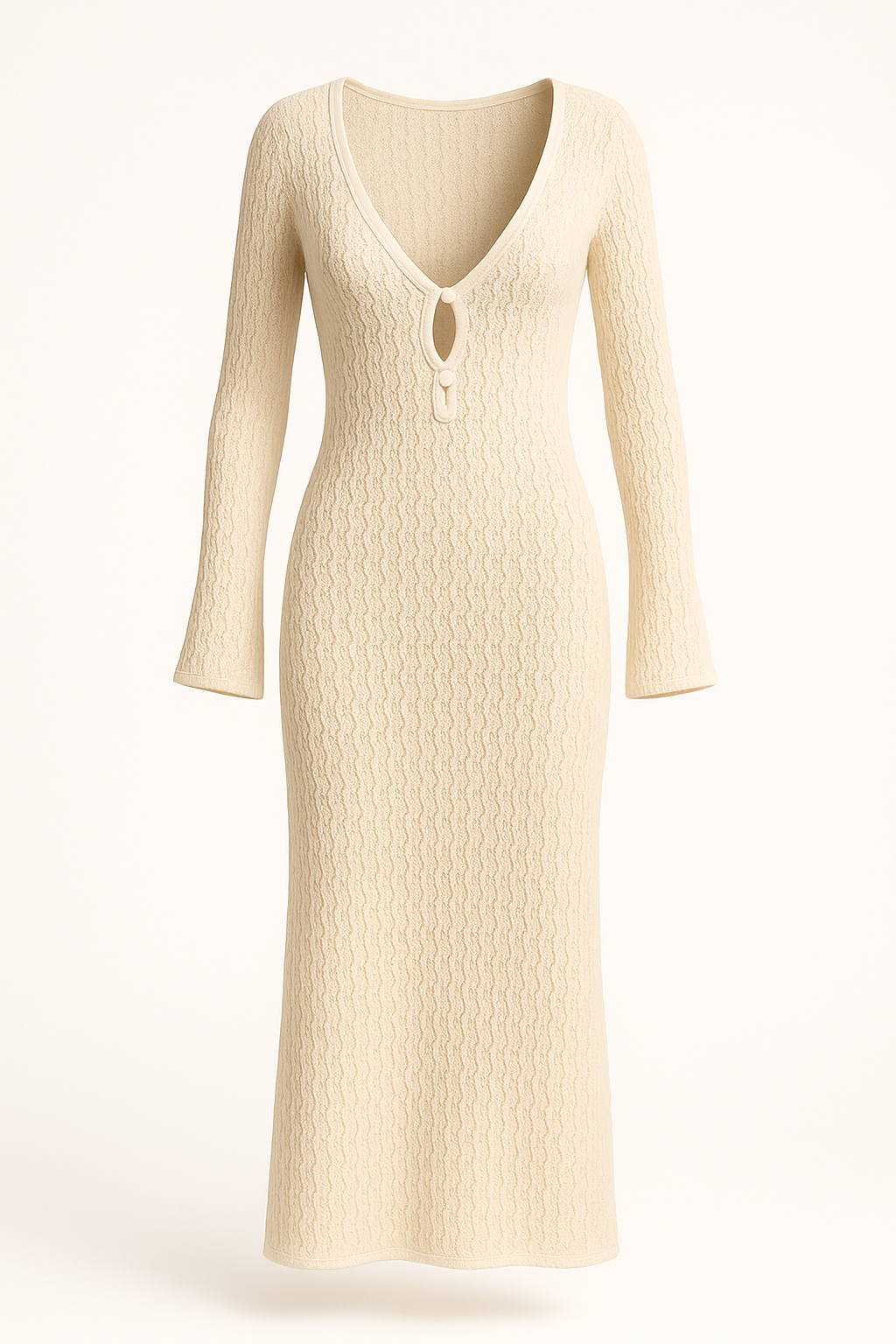 Maxi dames cover-up jurk met open rug en stijl – Veonelle