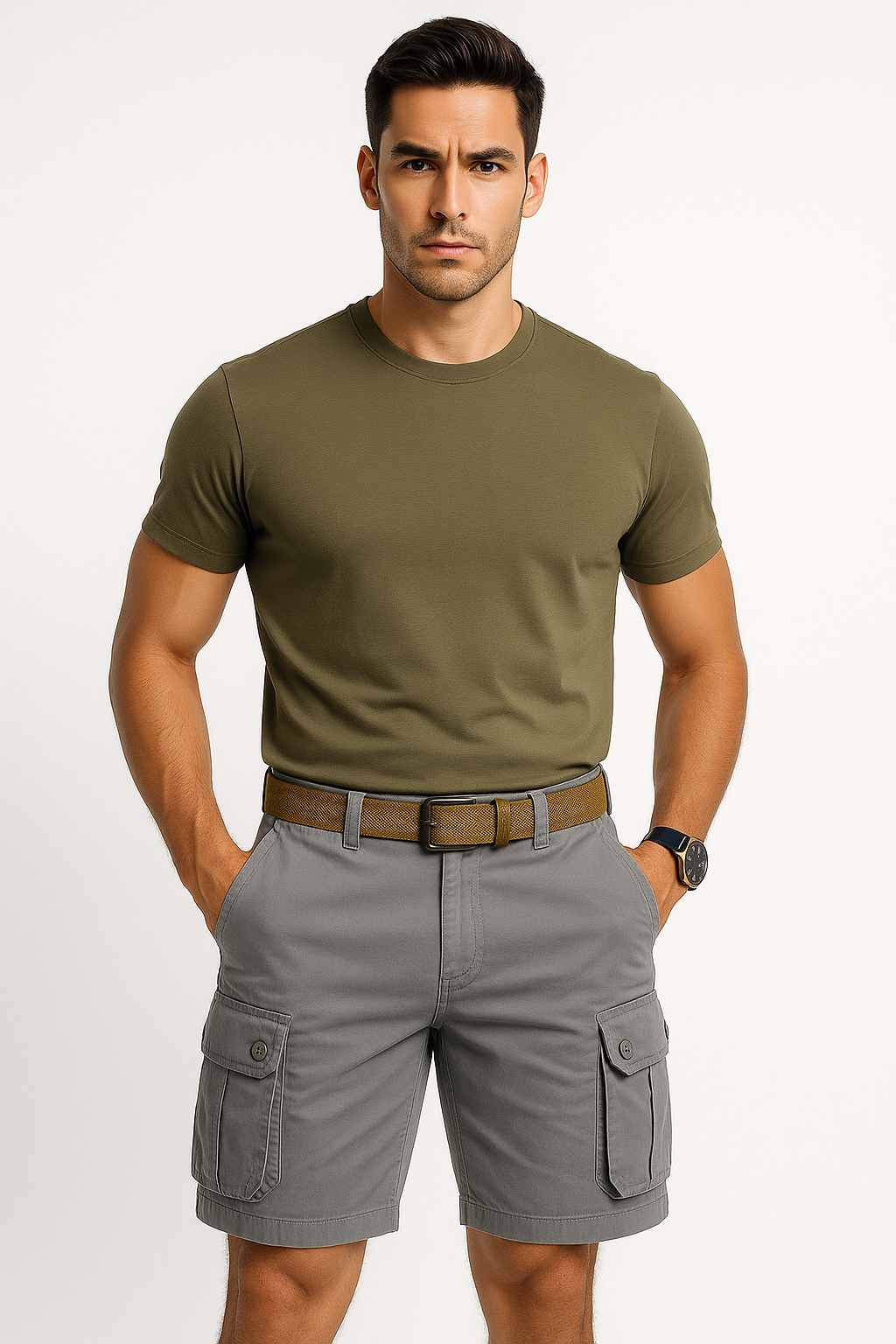Cargo shorts voor heren met zakken en comfort – Joris