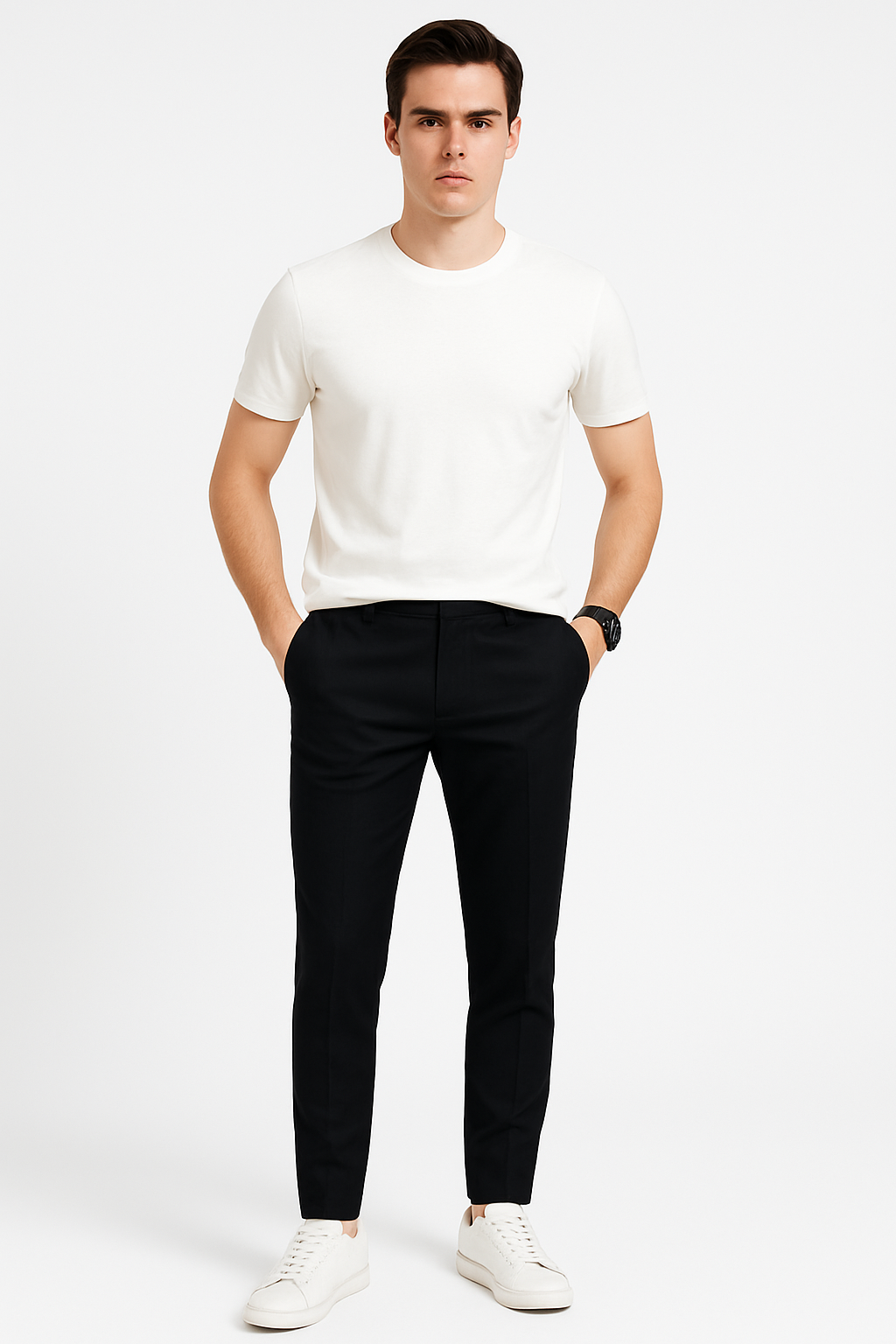 Heren stretchbroek ademend comfort slim fit stijl – Evert