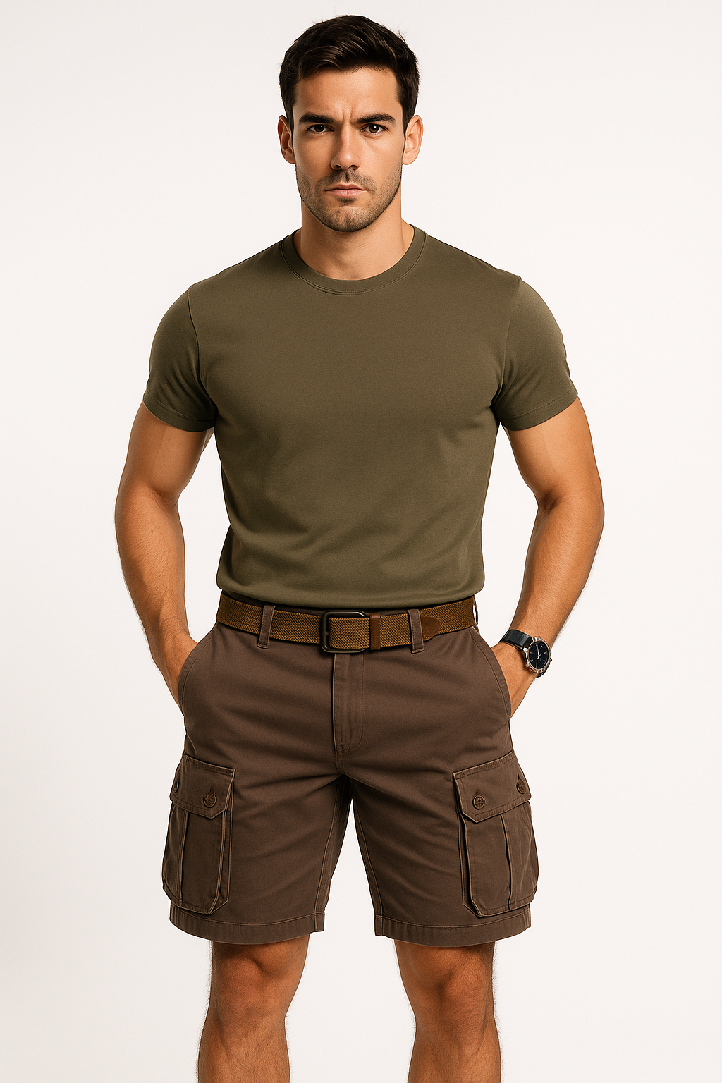 Cargo shorts voor heren met zakken en comfort – Joris