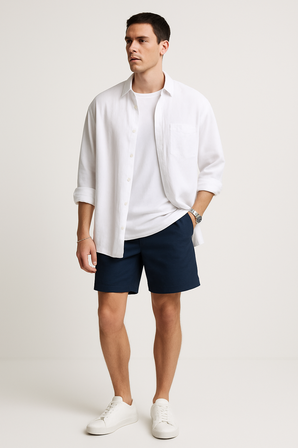 Linnen herenoverhemd oversized stijlvol zomerlook – Diederik