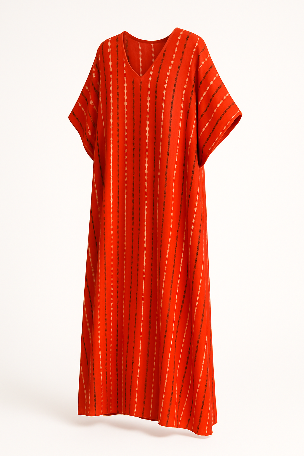 Rode Losse Kaftan Jurk voor Dames – Zherana