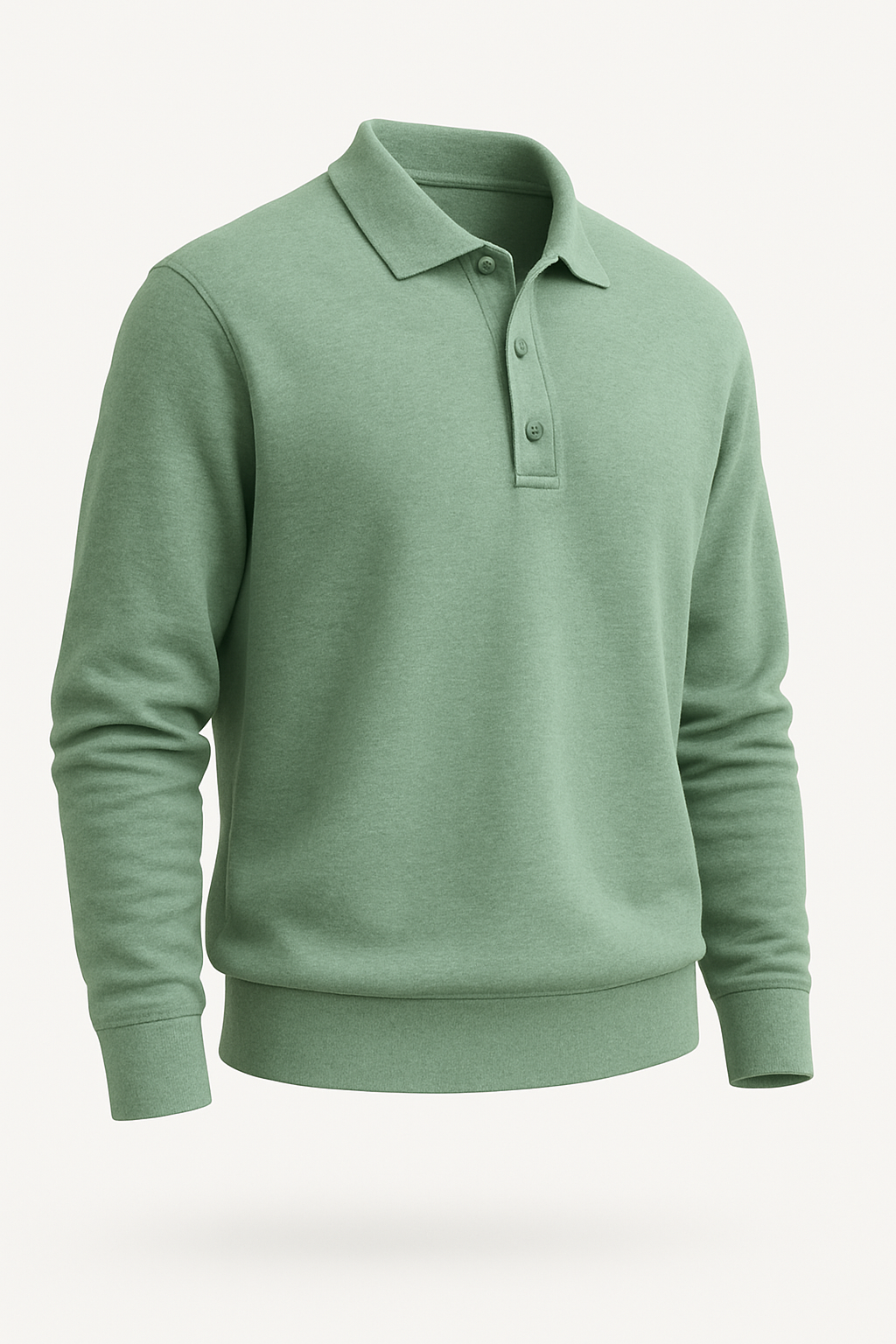 Polo met Lange Mouwen en Knoopsluiting – Victor