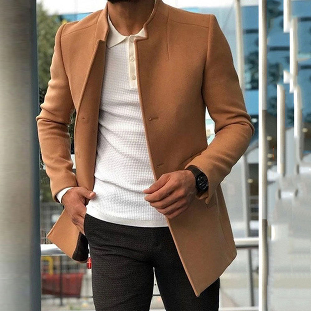 Elegante Winterjas Voor Heren In Effen Kleur - Mark