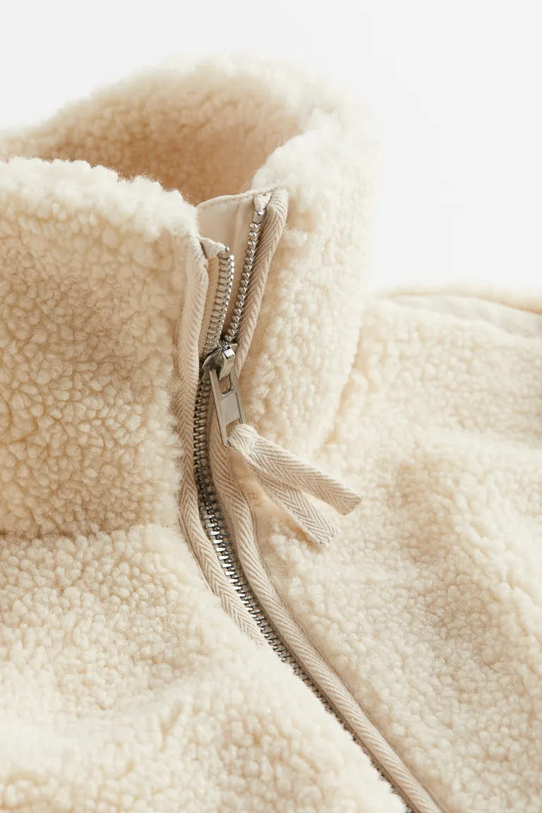 Alpaca Fleece Jas voor Dames met Rechte Pasvorm – Elinna