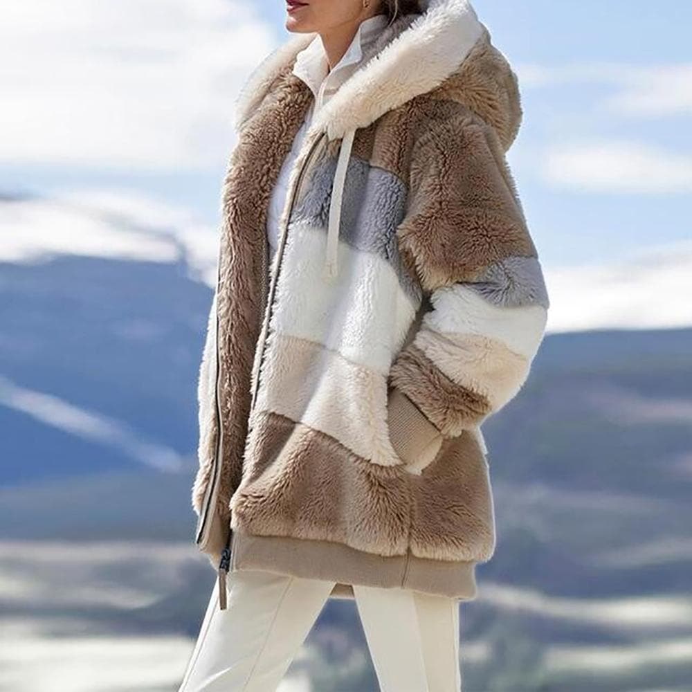 Warme oversized winterjas voor dames – Fleur