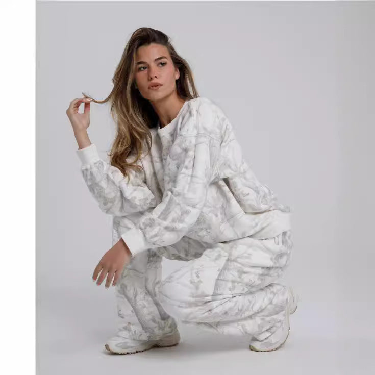 Stijlvolle Camouflage Hoodie Set Voor Vrouwen - Lisa