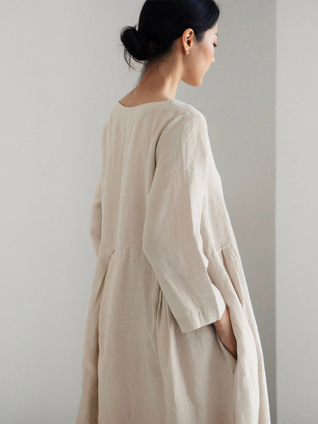 Linnen Maxi Jurk Elegant Zomercomfort Look – Nuvira