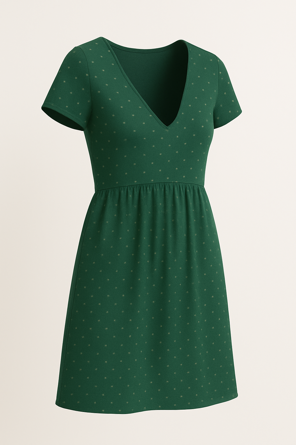 Retro polkadot midi-jurk met A-lijn – Lotte