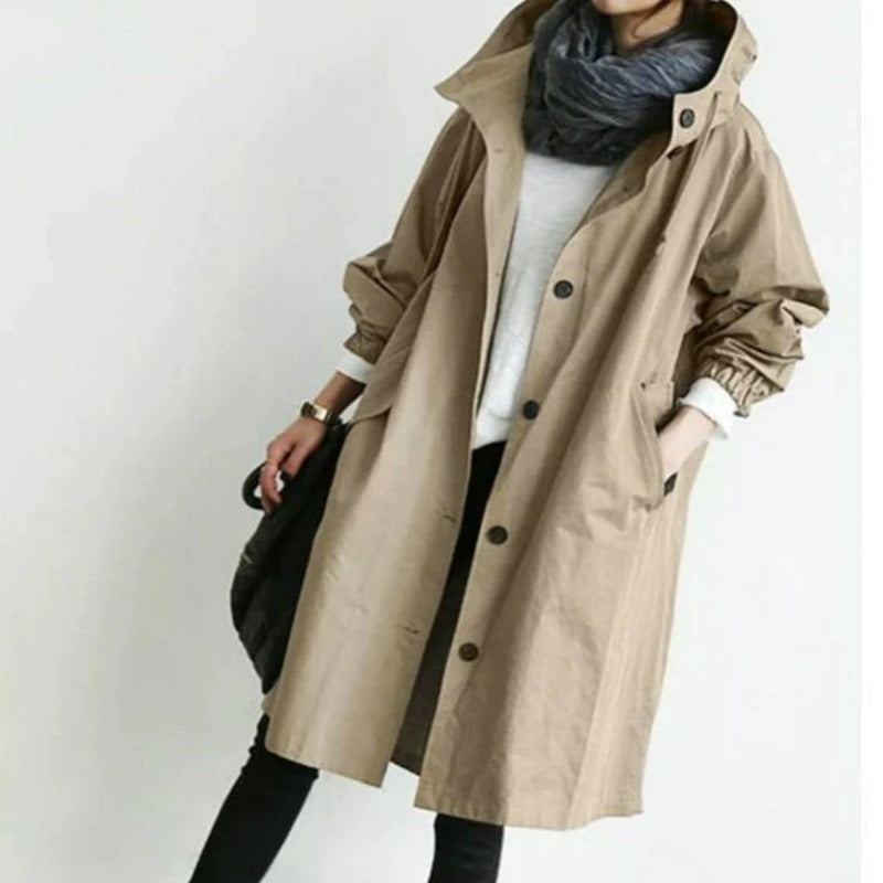 Waterafstotende trenchcoat voor heren met knoopsluiting – Eliano