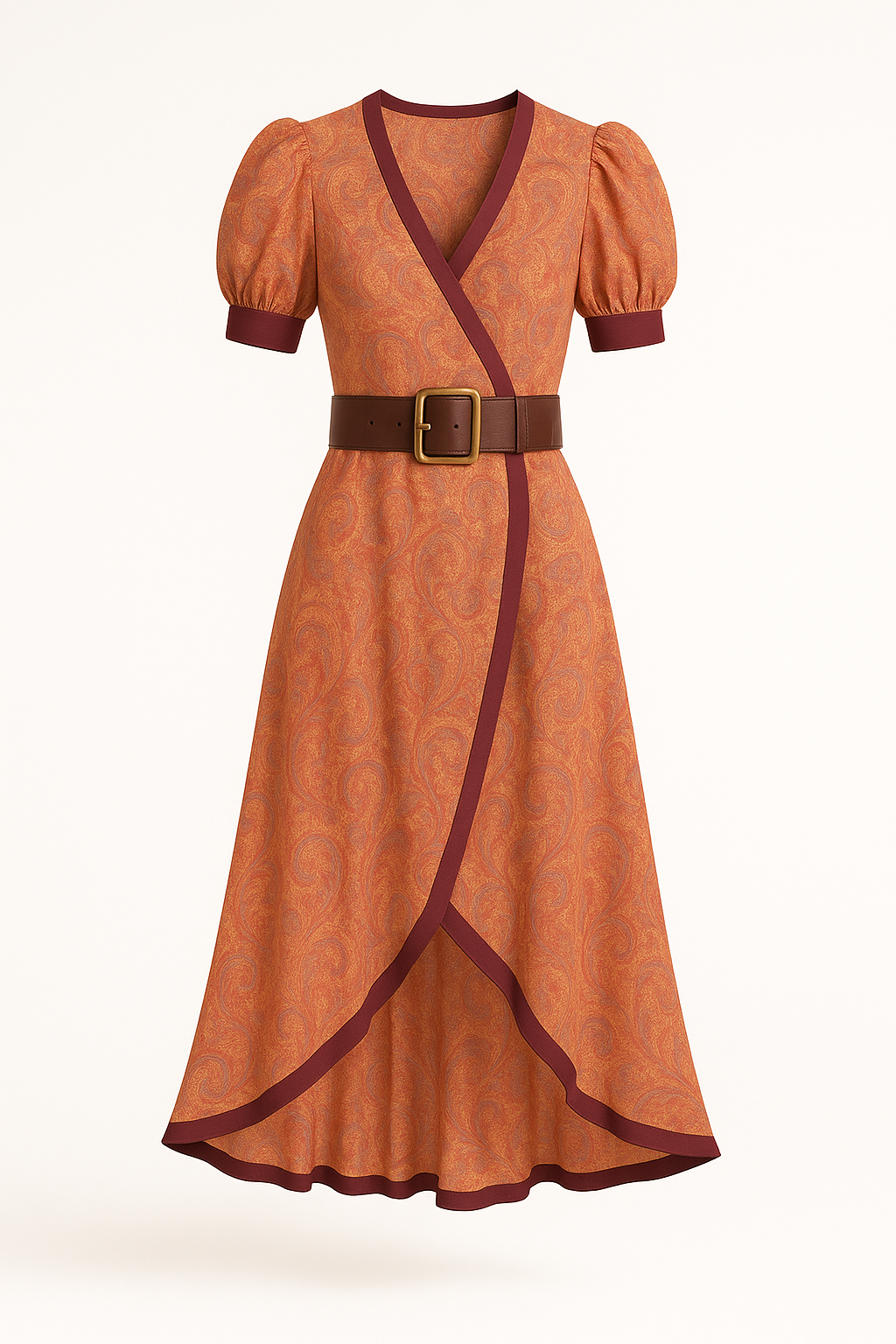 Elegante maxi-jurk met V-hals en A-lijn – Camilla