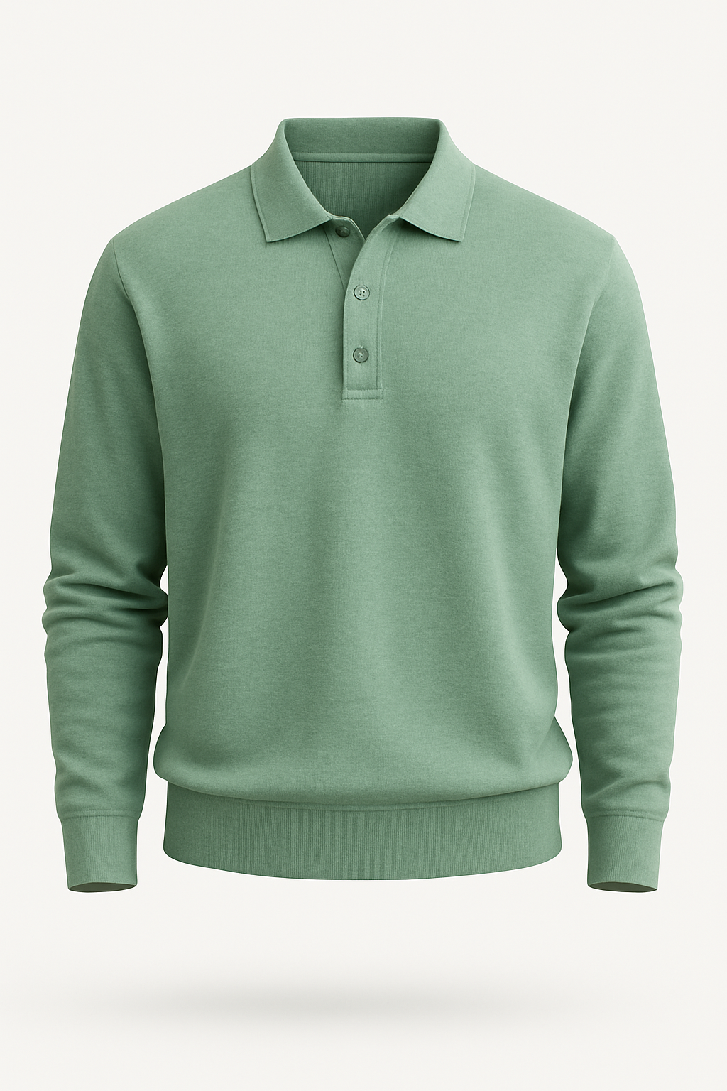 Polo met Lange Mouwen en Knoopsluiting – Victor