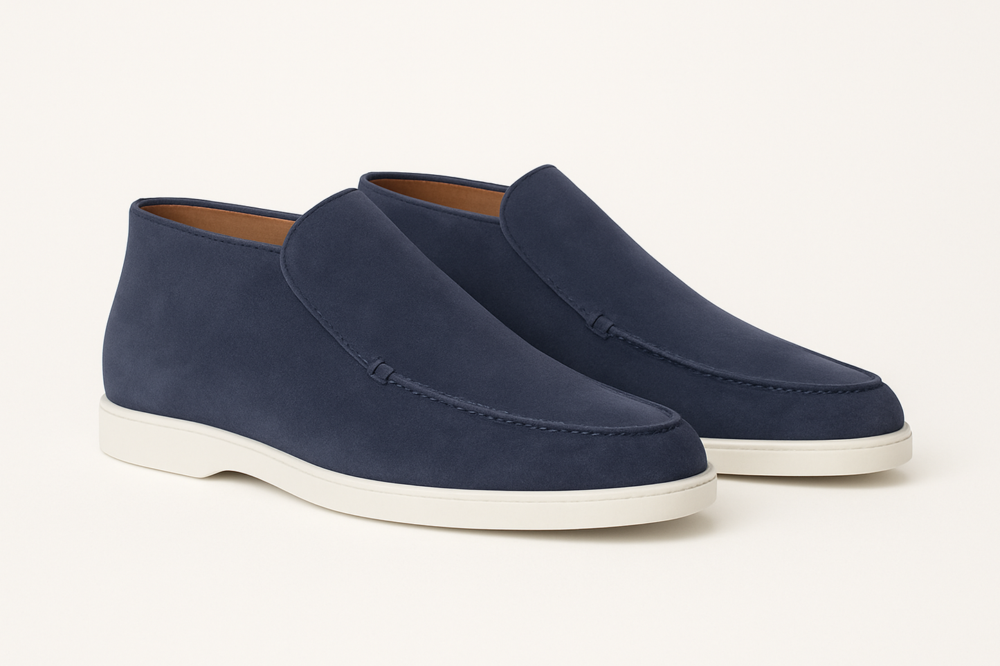 Herenschoenen suède instappers hoog model slip-on – Max