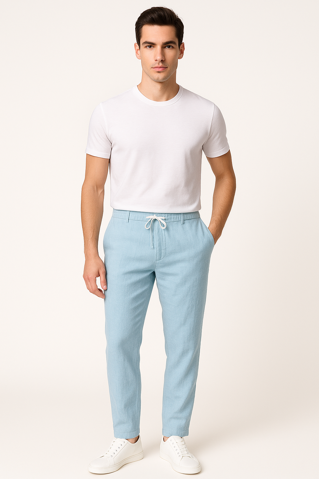 Linnen herenbroek voor zomer en lente – Jasper