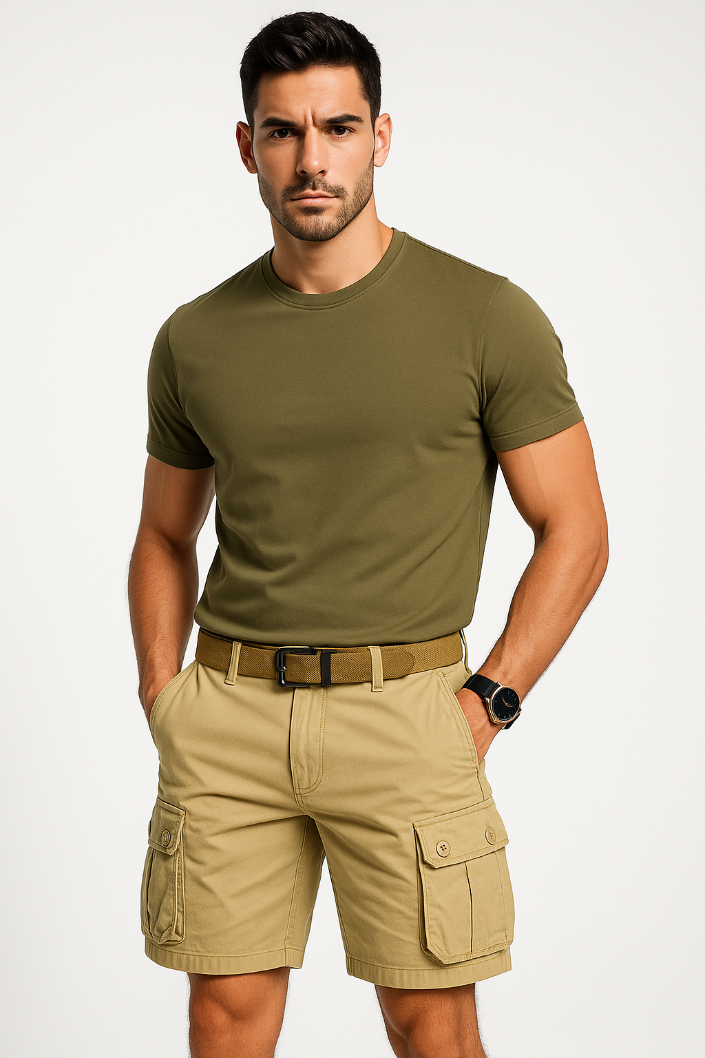 Cargo shorts voor heren met zakken en comfort – Joris