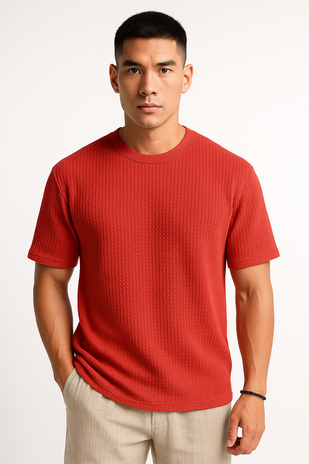 Gebreid herenshirt met moderne pasvorm en comfort – Yentl