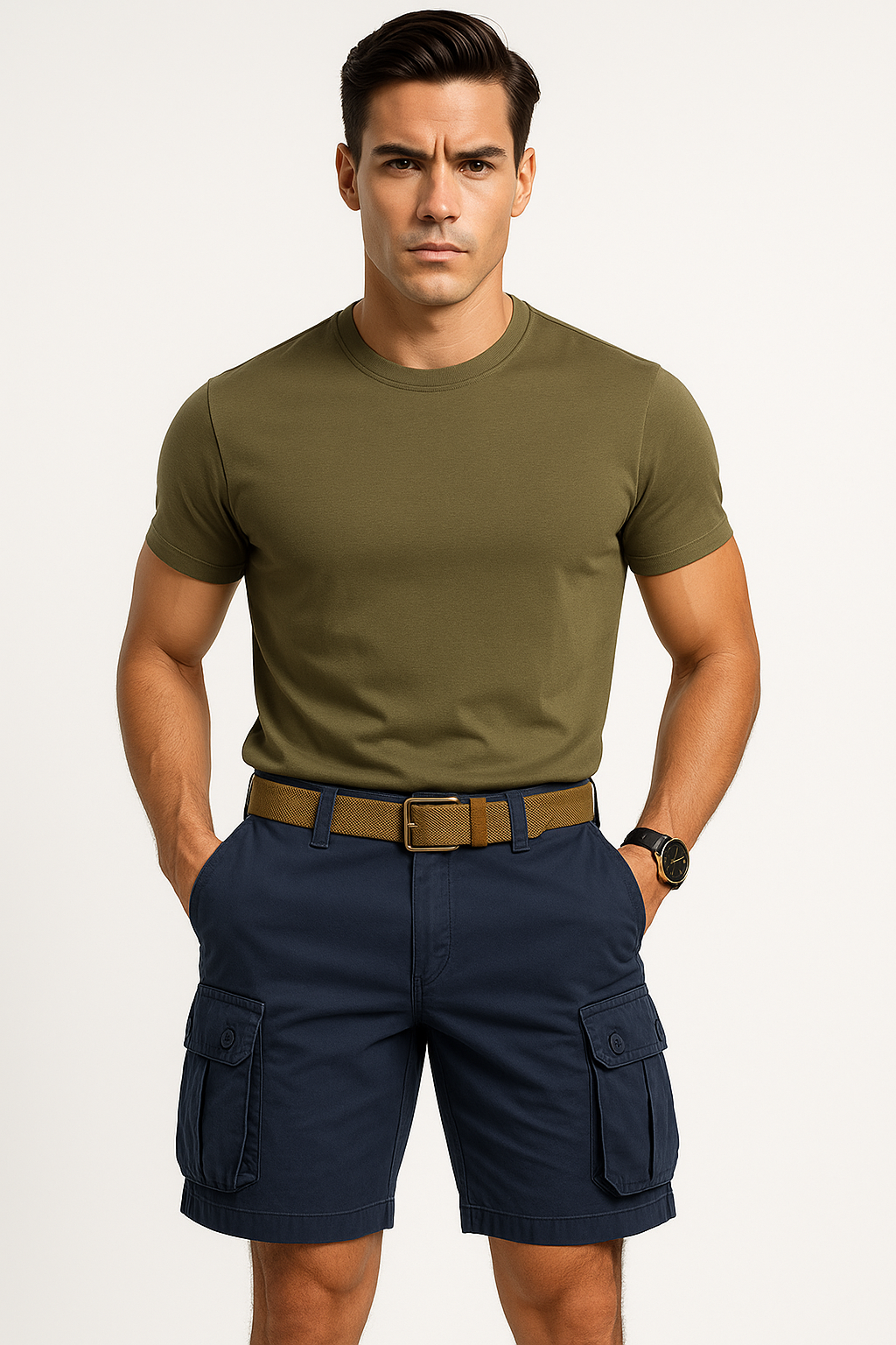 Cargo short heren met zakken voor zomerstijl – Dirk