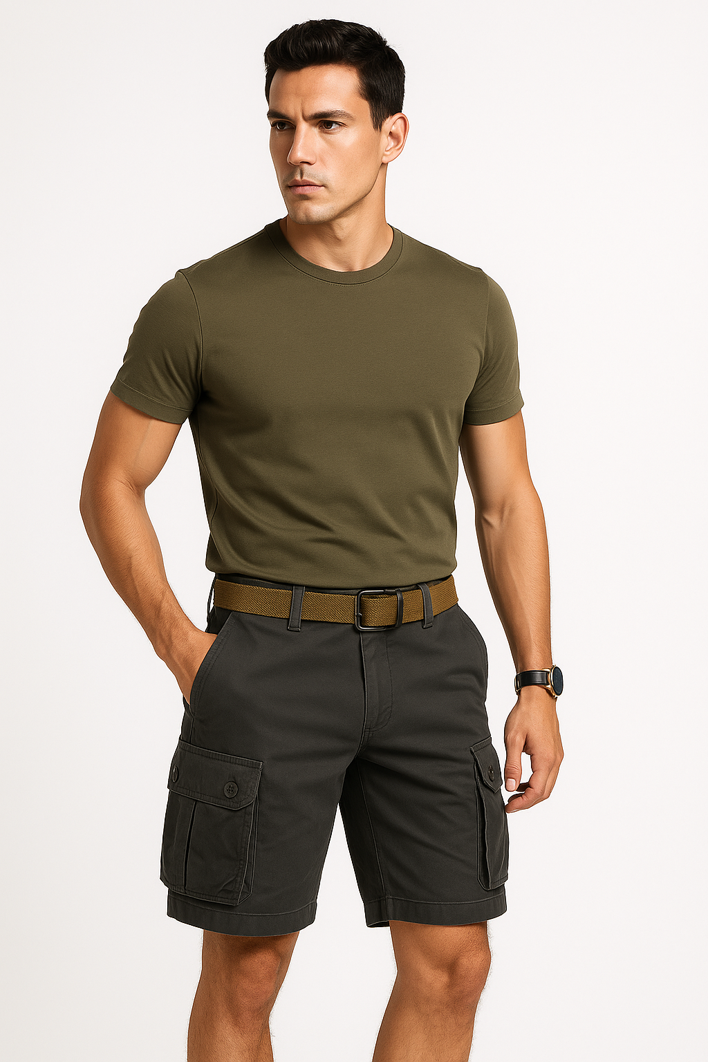 Cargo short heren met zakken voor zomerstijl – Dirk