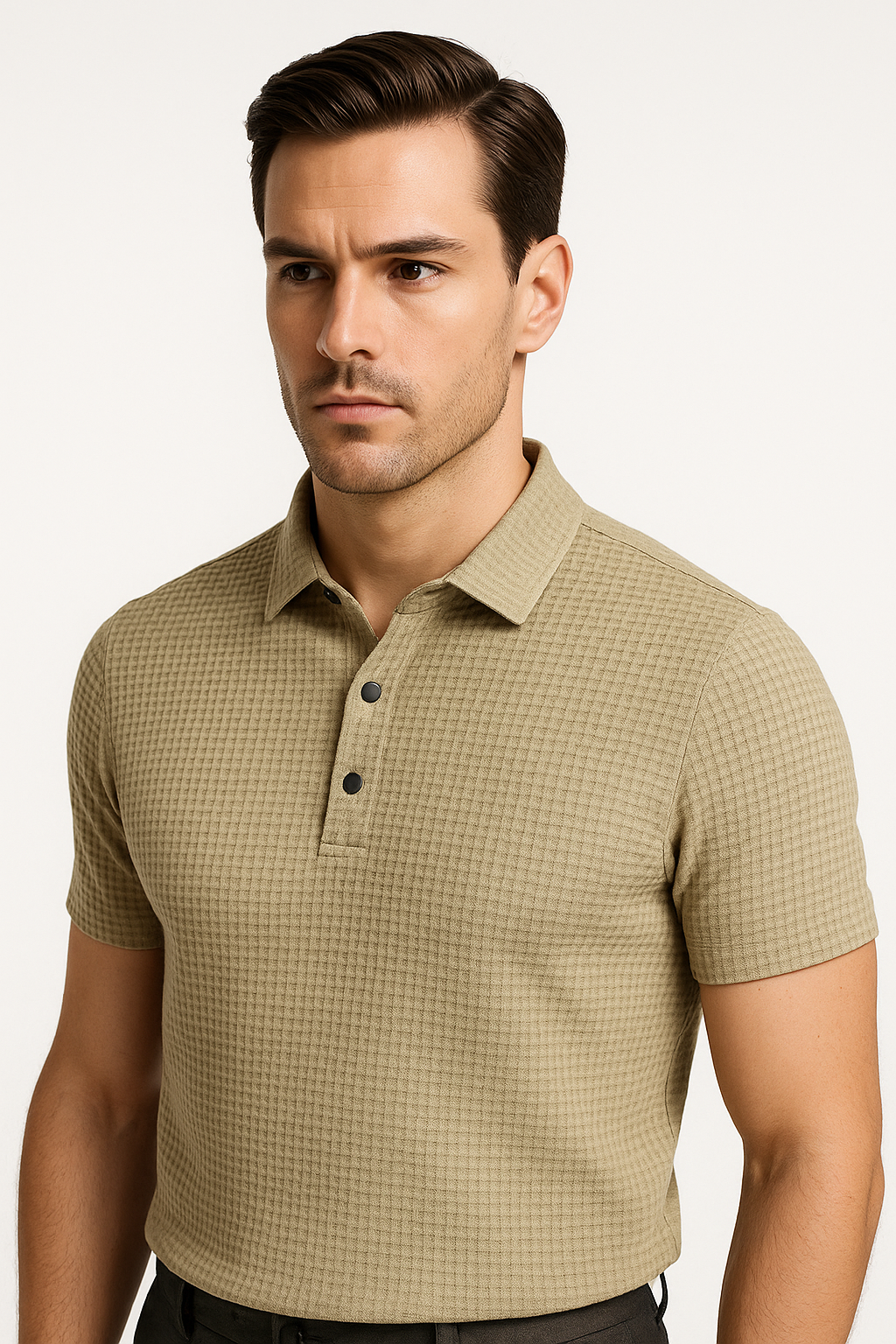 Ademende herenpolo met mesh en modern design – Robin