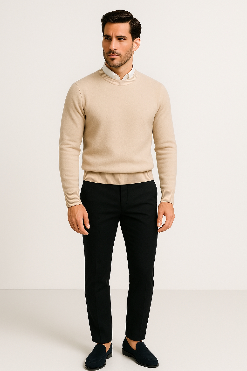 Kasjmier trui heren warm elegant wintermodel – Thomas
