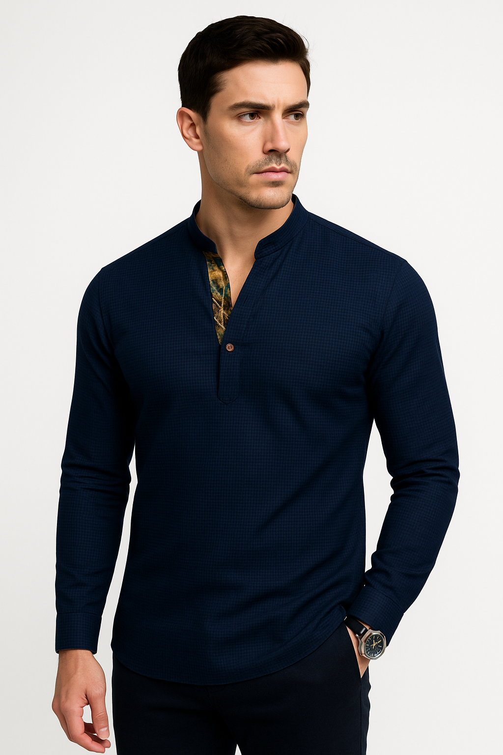 Herenshirt met lange mouwen – ademend en stijlvol – Dion
