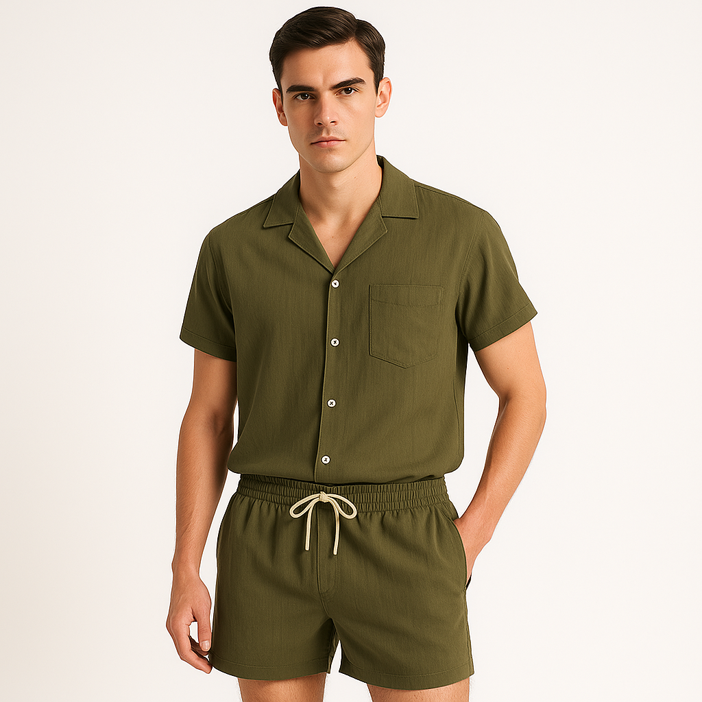 Tweedelige zomerset voor heren met relaxte pasvorm – Nick