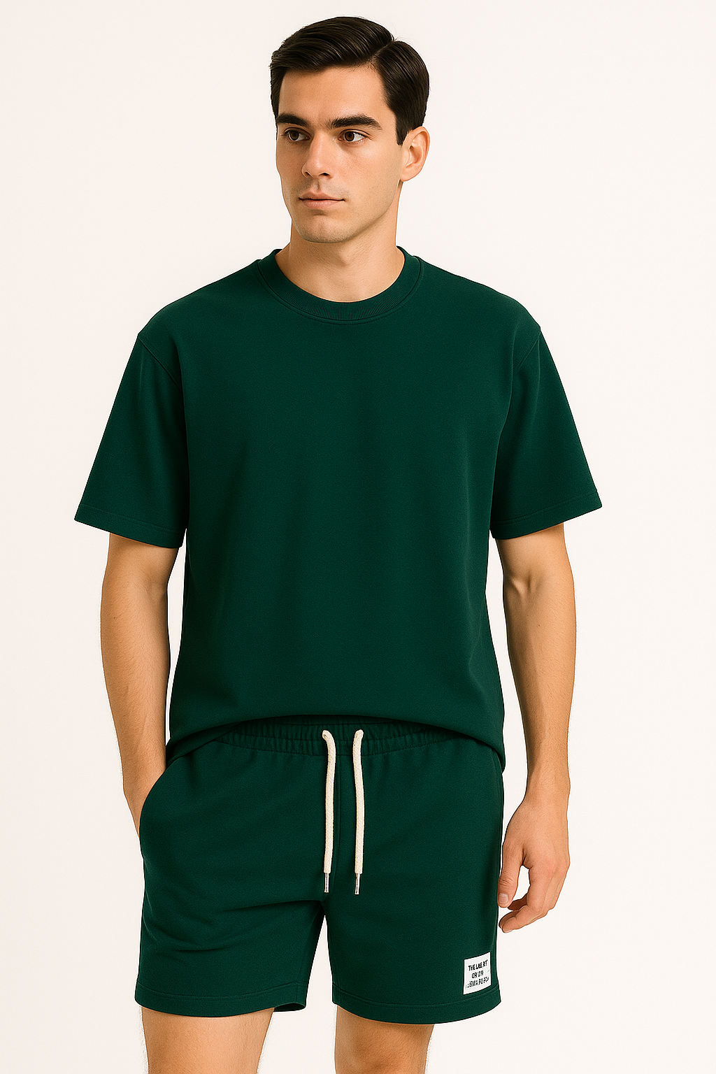 Zomer Set Heren Oversized Shirt en Shorts – Bravino