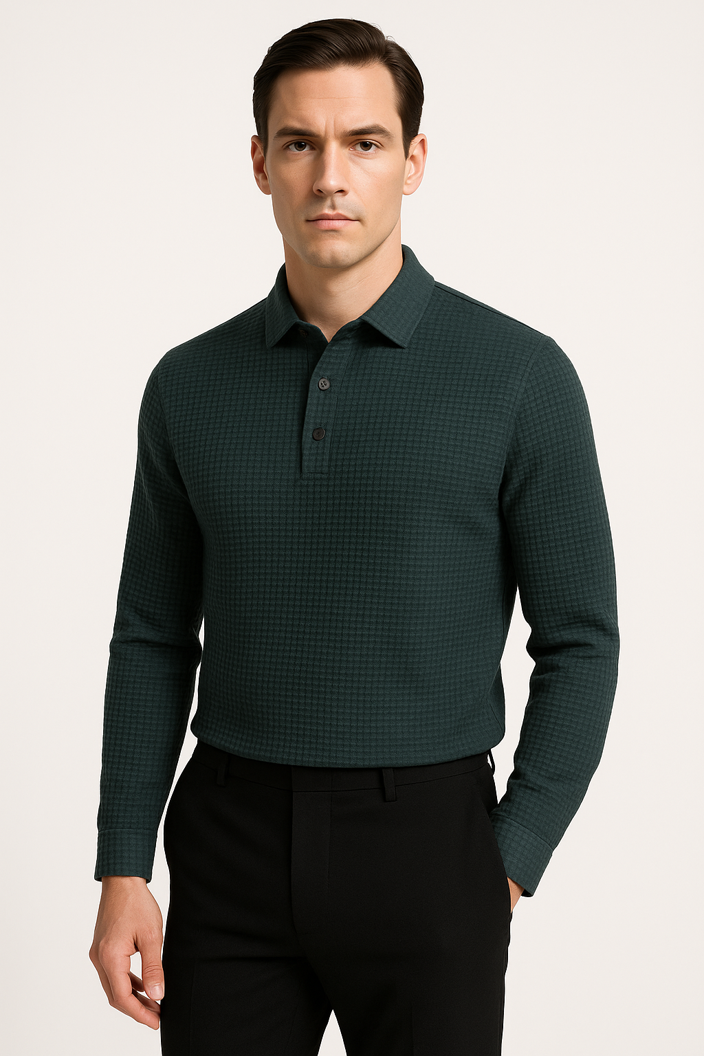 Ademende herenpolo met mesh en modern design – Robin