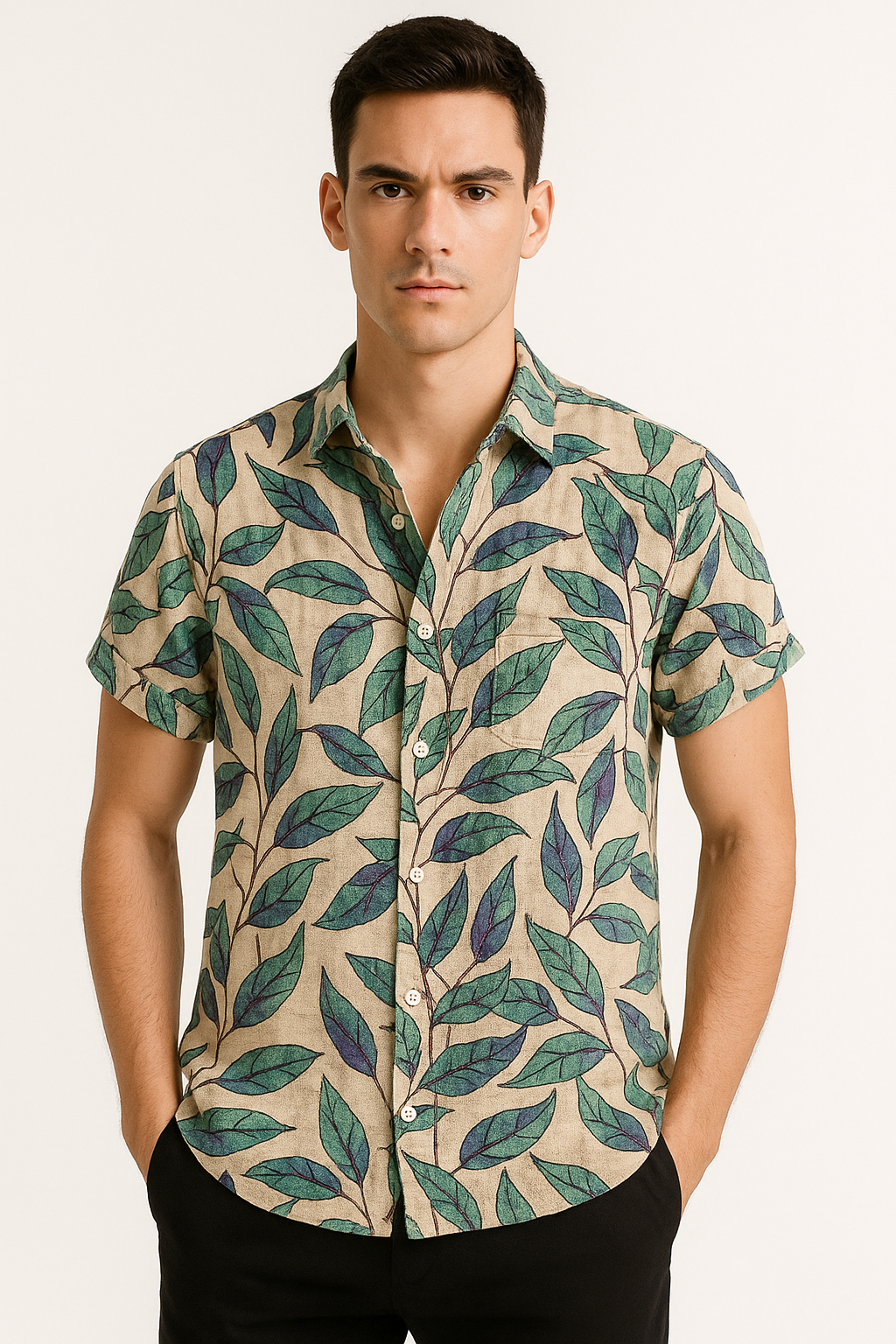 Zomeroverhemd Heren Print Kleurvol Comfort – Vivaro