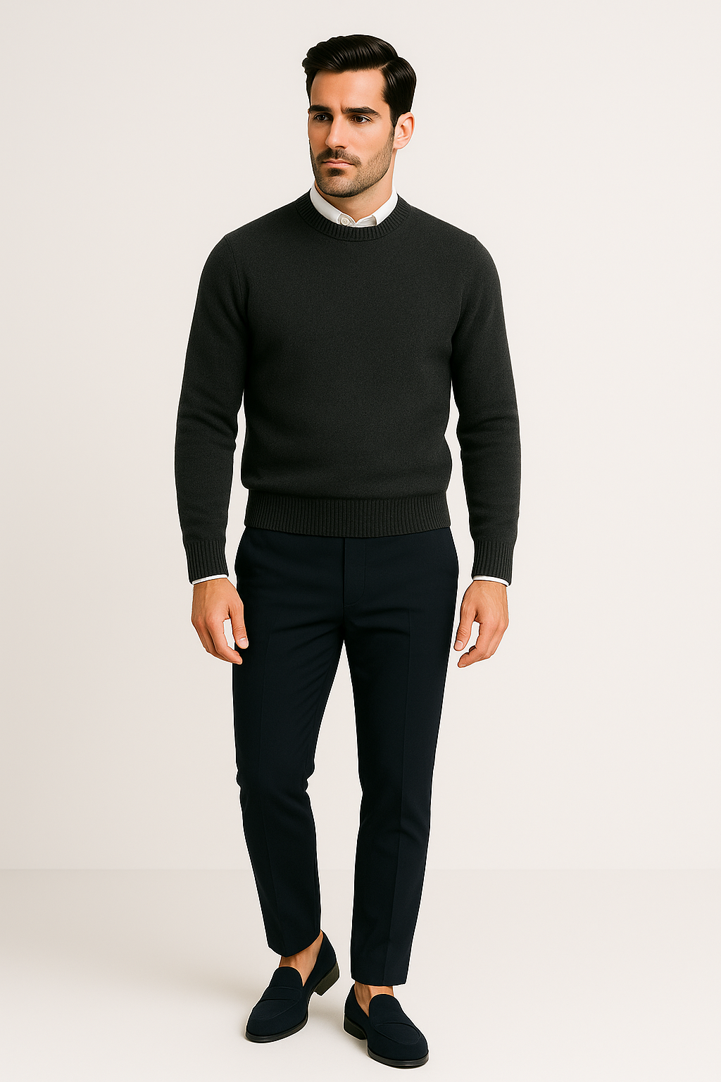 Kasjmier trui heren warm elegant wintermodel – Thomas